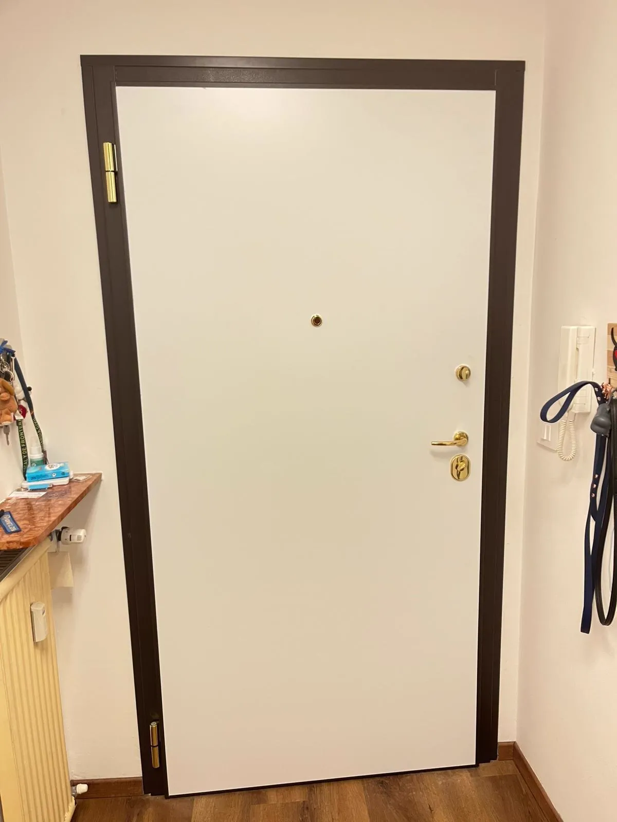 Porta d'ingresso blindata — lavorazione serramenti in alluminio su misura realizzata da BN Serramenti e Carpenteria a Cormons (GO)